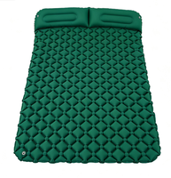 Matelas de couchage double gonflable avec oreillers pour couples, camping en plein air