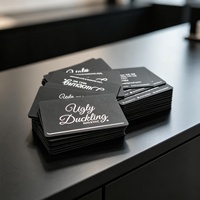 Stampa Personalizzata di Biglietti da Visita |   Biglietti da Visita in Carta Speciale Kraft, Texturizzata, Opaca, Nera con Debossing, Lamina e Stampa a Colori