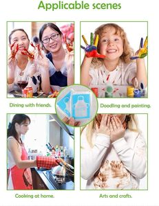 Custom Clear/White Disposable Aprons for <strong>Kitchen</strong> Cooking <strong>Plastic</strong> Aprons Waterproof Polyethylene for Painting Arts N' Crafts - Product Image 5