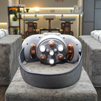 Ceinture de massage électrique automatique chauffante Shiatsu avec pierres vibrantes pour le dos, les épaules, la taille et l'abdomen