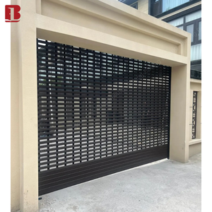 Porte de <span class=keywords><strong>garage</strong></span> en aluminium Bolang certifiée CE, à enroulement, avec moustiquaire dissimulée en acier inoxydable 304, contrôle personnalisé par application, connectée Wi-Fi, luxe - Product Image 2