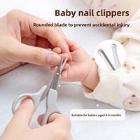 Coupe-ongles en bois pour bébé, anti-pincement, avec brosse à poils doux et peigne, kit de soins pour nourrissons