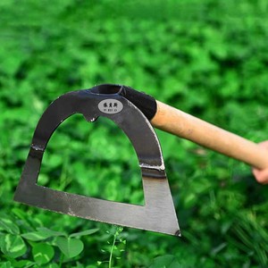 Azada especial de deshierbe agrícola grande al por mayor, mango de madera alargado, cabezal de cuchillo hueco afilado, herramienta de limpieza y deshierbe - Product Image 4