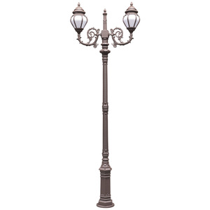Farola de Jardín de Hierro para Exteriores con Pantalla de Vidrio LED, Luz Blanca Cálida de 2700K, IP66, Bombilla A19 No Desmontable, AC 220V, Sensor de Movimiento, Energía Solar - Product Image 6