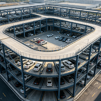 Système de stationnement automobile en acier préfabriqué sur mesure, structure de stationnement multi-niveaux en acier, composants en acier, installation sur site disponible