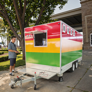 Système de capot de camion alimentaire avec suppression des incendies plage couleur <span class=keywords><strong>arc</strong></span>-<span class=keywords><strong>en</strong></span>-<span class=keywords><strong>ciel</strong></span> remorque alimentaire chariot avec roues - Product Image 6