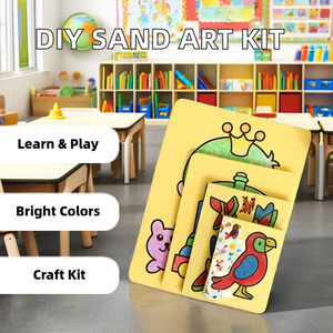Offres Spéciales main Puzzle bricolage dessin animé Doodle peinture sable cartes Kit personnalisé coloré Art ensemble pour enfants éducatif artisanat Animal - Product Image 2