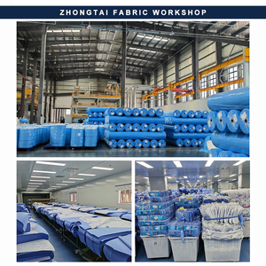 Prix de gros d'usine 50pcs /ctn robe chirurgicale jetable <span class=keywords><strong>PP</strong></span> <span class=keywords><strong>SMS</strong></span> robe jetable bleue - Product Image 3