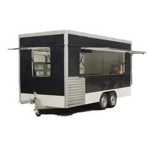 Concessie Voedselaanhangwagen Voor Kookgerei/Ijs Hamburger Snoep Wafel Mobiele Food Kar Food Truck