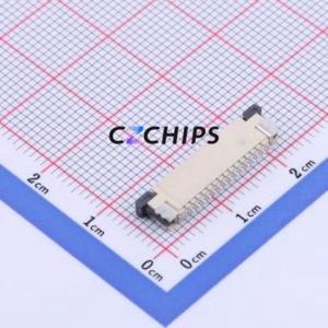FC10-S15DCT-00 FFC/FPC Connector SMD,P=1mm,Horizontal Mount Connector Drawer Type Bottom Contact 15P 1mm - Product Image 2