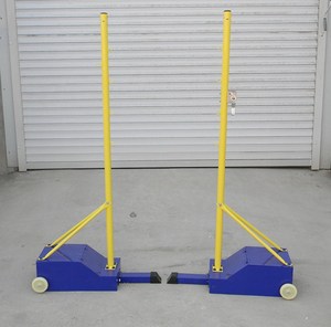 Bán Buôn Xách Tay Thép Màu Xanh/Màu Xanh Lá Cây Hộp Rỗng Có Thể Điều Chỉnh Chiều Cao Quần Vợt Cầu Lông Bóng Chuyền <span class=keywords><strong>Net</strong></span> Bài Đứng - Product Image 6