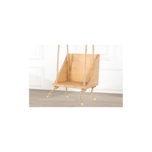 Fauteuil suspendu moderne en rotin tressé Ardena avec siège en forme de boîte et corde épaisse, aspect naturel, 1 place, pour usage extérieur - Product Image 6