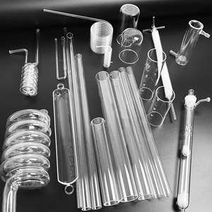 Juego de Material de Vidrio de Cuarzo de Sílice Fundida de Alta Pureza Personalizado, Tubo de Cuarzo, Bobina y <span class=keywords><strong>Campana</strong></span> de Vidrio para Investigación de Laboratorio - Product Image 1