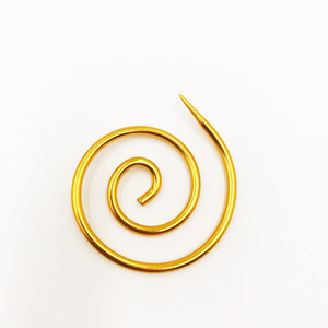 Directo de fábrica Cable espiral de aluminio Aguja de tejer Chal Alfileres Tapiz curvo Agujas de tejer circulares - Product Image 1