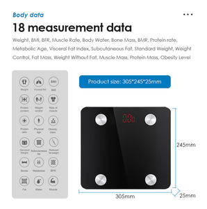Cella di Carico ad alta Precisione di Misura di Riconoscimento <span class=keywords><strong>Massa</strong></span> Muscolare Scala Bagno Elettronico Digitale Body Fat Scala - Product Image 4