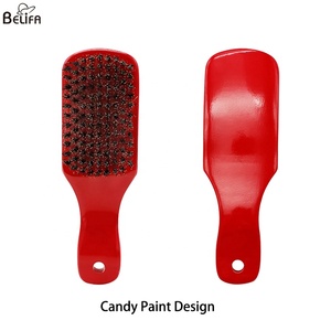Silifa-peigne à barbe pour hommes, fabricants, vente en gros, brosse à poils de sanglier, manche en bois, noir, poils de barbier <span class=keywords><strong>sauvage</strong></span>, brosse à barbe pour hommes - Product Image 3