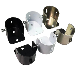 Support de <span class=keywords><strong>tringle</strong></span> à rideau mural télescopique en métal PC pour <span class=keywords><strong>tringle</strong></span> de <span class=keywords><strong>penderie</strong></span>, fixation latérale - Product Image 1