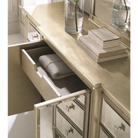 Wostu — appliques miroir en bois massif, 6 tiroirs 2 portes, meubles de chambre à coucher moderne, haut de gamme