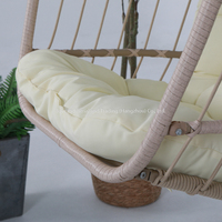 Fauteuil suspendu individuel pliable Joye Leisure, chaise œuf en osier pour intérieur/extérieur, patio, jardin, en acier et corde de rotin, pour salon et hôtel
