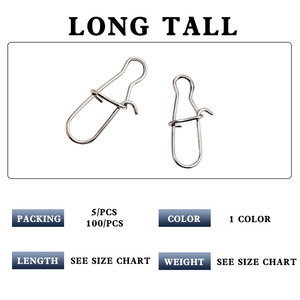 ตะขอเกี่ยวสแตนเลสรูปเลขแปด ขนาด 0 ถึง 4 ตัวเชื่อมต่อโลหะสำหรับตกปลา อุปกรณ์ตกปลาสำหรับน้ำจืด - Product Image 5