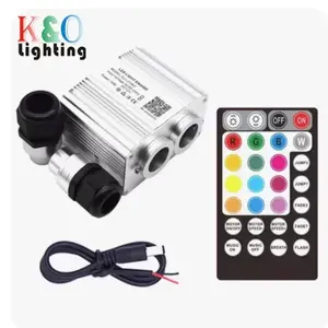 Rgb Rgbw 12 V 16 W Led Inground-Glasfaser-Mini-Kit Projektor Stern-Glasfaser-Lichtquelle Motor hohe Leistung