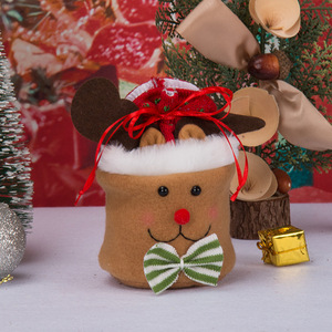 Set de Muñecos de Papá Noel para Navidad, 15cm, Decoración <span class=keywords><strong>Navideña</strong></span>, Bolsa de Manzanas <span class=keywords><strong>Navideña</strong></span>, Colgante de Caramelo, Regalo Festivo para Interiores, Muñeco de Nieve - Product Image 5
