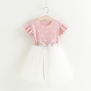 Shopping en ligne en Inde Robe tutu d'été à pois pour bébés filles - Product Image 2
