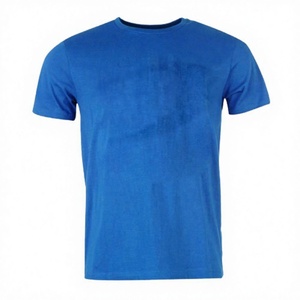 Men's <b>White</b> <b>V</b>-<b>Neck</b> Short Sleeve <b>T</b>-<b>Shirt</b> Front Logo Print Regular Fit Casual Woven Cotton Breathable Quick Dry Eco-Friendly - Product Image 2