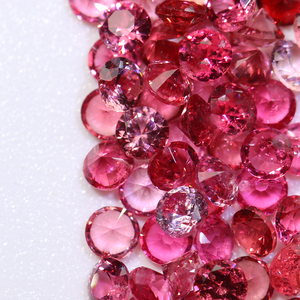 Commercio all'ingrosso di alta qualità naturale colore <span class=keywords><strong>rosso</strong></span> spinello brillante taglio rotondo pietra preziosa sciolta per collana braccialetto anello gioielli - Product Image 4