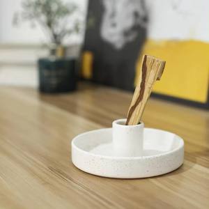 Porte-encens personnalisé nouvelle bougie décoration céramique Palo Santo pour la décoration de la maison Logo personnalisé brûleur d'encens - Product Image 2