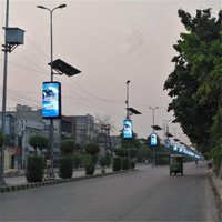 TOPLED Panneau de gestion centralisée sans fil pour la publicité de rue extérieure P4 Light Pole Led Display Screen