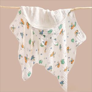 Baby Bath Towel Boy Girl Cotton Blanket for <b>Newborn</b> Bathrobe 6-Layer Gauze Washcloth Infant <b>Swaddle</b> - Product Image 3