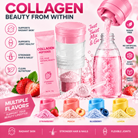 Aangepaste smaak mariene collageen huidflesdop vloeistofseparatie dop draaidop vaste drank supplement collageenpeptiden poeder