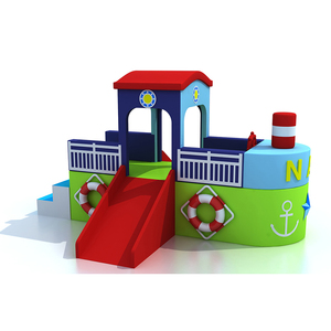 Enfants jouet bébé début jouet éducatif ensemble doux enfant en bas âge aire de <span class=keywords><strong>jeu</strong></span> assemblage toboggan jouet doux jouer pour les tout-petits - Product Image 4