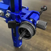 Visée de tir à l'arc professionnelle pour arc classique, avec extension en fibre de carbone et aluminium CNC, visée de compétition réglable par micro-clic