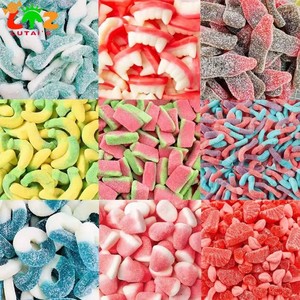Gomitas de frutas ácidas al por mayor de fábrica, dulces masticables sueltos de formas variadas para fiestas infantiles - Product Image 2