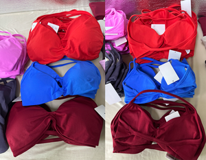 Áo thể thao nữ chất lượng cao, liền mạch, chống sốc mạnh, in logo tùy chỉnh, kiểu halter, không lưng, có đệm, lớp lót spandex - Product Image 4