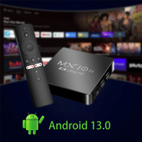 Decodificador Topleo Android TV Box 2024 4K Android 13 Mx10 F1 Digital al Por Mayor Certificado Onn Smart Android TV Box