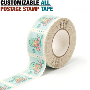 Cinta Adhesiva Decorativa Washi con Estampado CMYK, Perforada y con Bordes Troquelados Personalizados, Reposicionable para Diarios, Álbumes <span class=keywords><strong>de</strong></span> Recortes y Manualidades en Papel - Product Image 1