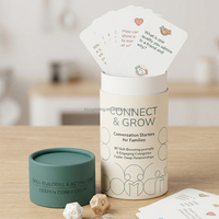 Juego de Cartas de Conversación Personalizado para 365 Días, Juego de Mesa Familiar para Regalos, Juego de Rompecabezas con Caja de Tubo