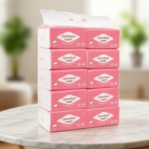 Mouchoirs en papier 4 plis doux personnalisés pour le nettoyage du visage Prix de gros Mouchoirs en papier jetables - Product Image 1