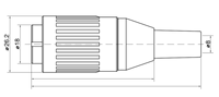 PW20F-2A1 Diamant-Typ industrieller wasserdichter elektrischer Stecker 2-14P Multi-Anwendung Strom-und Mikrowellen kabelst ecker