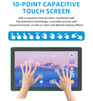 Tablette murale Android RK3566 PoE 15,6'' personnalisée avec barre lumineuse LED capacitive, pour salle de réunion, réservation de salles, caméra et affichage numérique