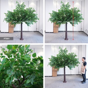 Arbres artificiels sur mesure de grande taille pour toile de fond de mariage, plante artificielle en plastique, arbre de banian vert - Product Image 2
