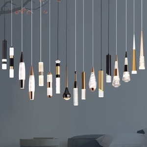 Luxury Nordic Single Head LED Crystal Hanging <b>Light</b> Remote Control Home Office Restaurant Bedroom Living Room Acrylic <b>Cover</b> - Product Image 1