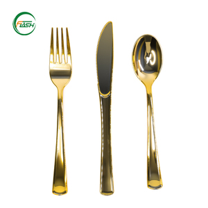 أدوات مائدة بلاستيكية للاستخدام مرة واحدة بالجملة لجميع المناسبات، شوك وسكاكين وملاعق لأعياد الميلاد والاحتفالات - Product Image 1