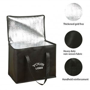 Sac isotherme réutilisable en non-tissé personnalisé pour vente en gros, imperméable, avec poignée, pour livraison de repas - Product Image 4