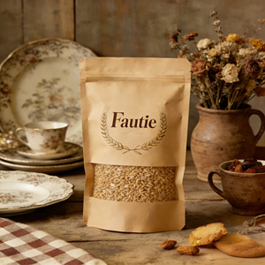 Bolsa de Embalaje Personalizada Biodegradable con Cierre, para Dulces, Galletas, Palomitas de Maíz, con Ventana Transparente y a Prueba de Olores - Product Image 2