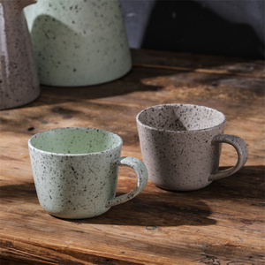 Commercio all'ingrosso stile nordico personalizzato splash ink face design tea milk cup set tazze da caffè in ceramica con motivo a faccina sorridente - Product Image 4