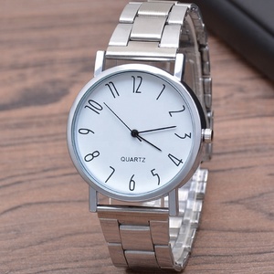 Reloj de pulsera de cuarzo para hombre y mujer, cronógrafo clásico con correa de acero inoxidable, a la moda, de lujo, para negocios, 2023